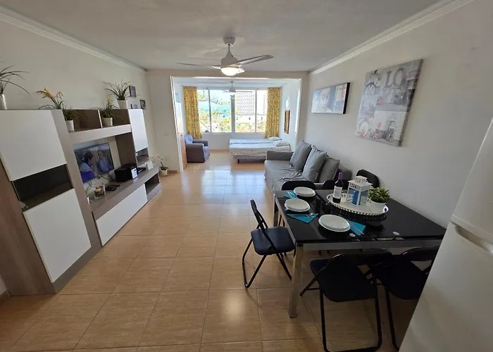 Jacaranda Close To The Beach, Sea-view, Pool, Wifi, Sat-tv Daire Arona (Tenerife)